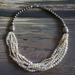 Silpada Pearl & Sterling Silver Necklace